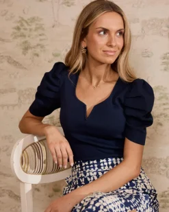 Polin et moi Haut en maille à encolure Inez