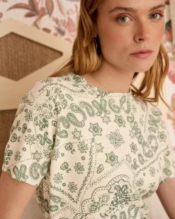 Polin et moi Haut en maille Idalia imprimer