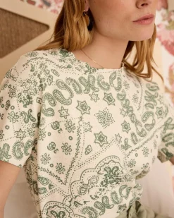 Polin et moi Haut en maille Idalia imprimer