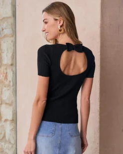 Polin et moi Haut en maille Luci Bow