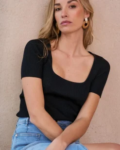 Polin et moi Haut en maille Luci Bow