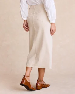 Polin et moi Jupe en jean avec boutons latéraux