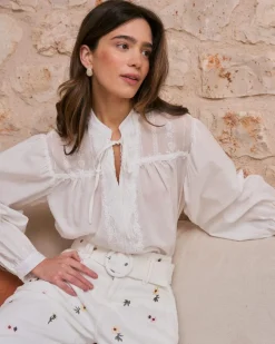 Polin et moi Lucinda Encolure Chemise Brodée