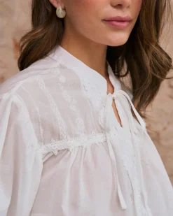 Polin et moi Lucinda Encolure Chemise Brodée