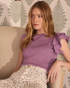 Polin et moi Mahira Haut en tricot à volants