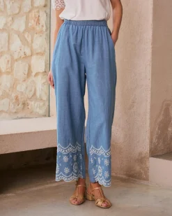 Polin et moi Mara Pantalon en brodé