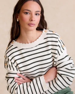 Polin et moi Pull à rayures Lucia