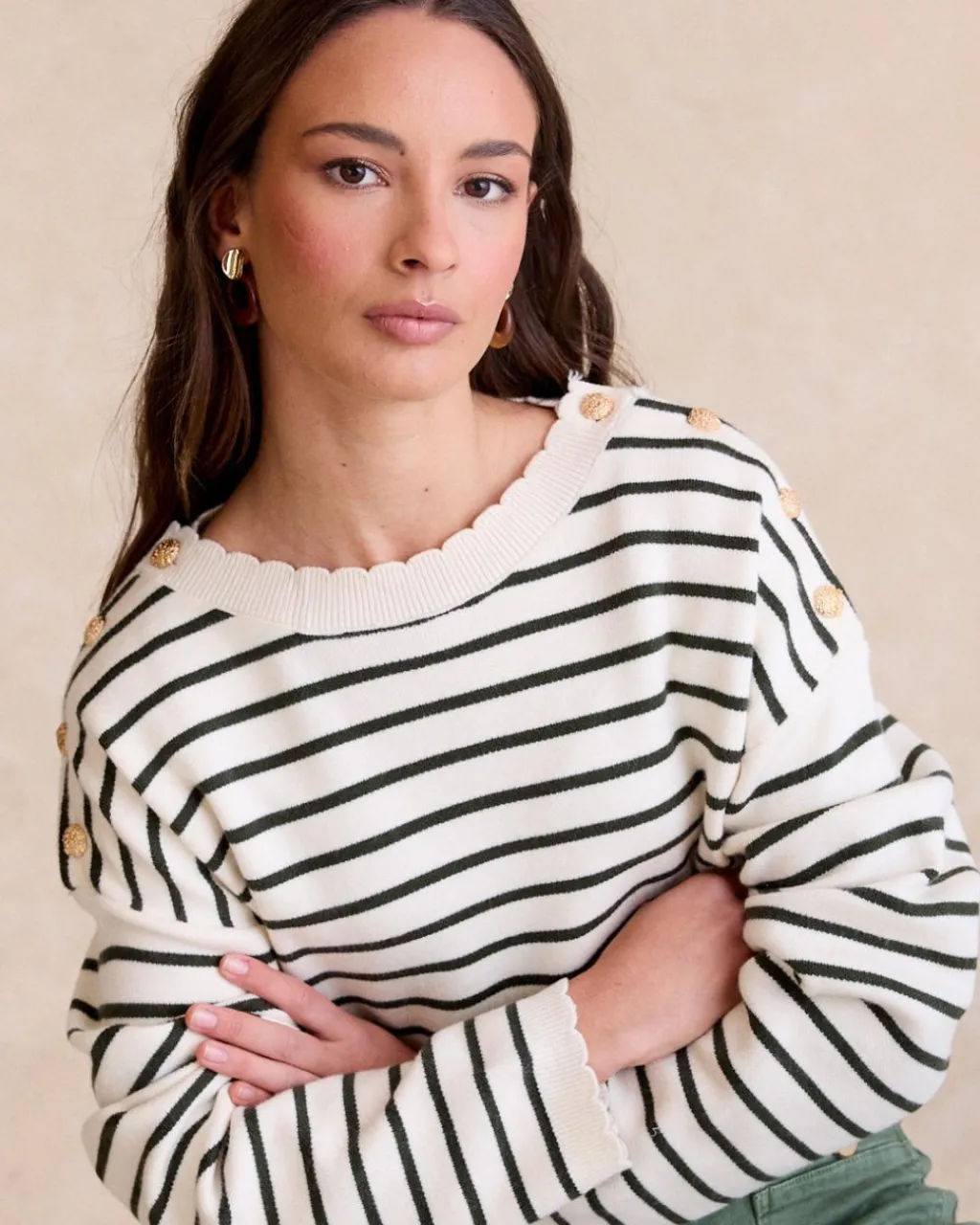 Polin et moi Pull à rayures Lucia