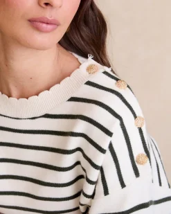 Polin et moi Pull à rayures Lucia