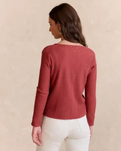 Polin et moi Pull en tricot marron