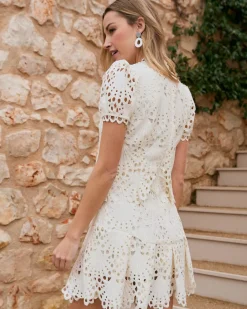 Polin et moi Robe courte ajourée Ornella