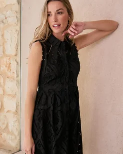 Polin et moi Robe courte brodée Uri