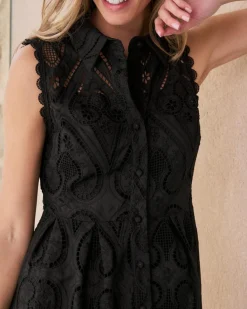 Polin et moi Robe courte brodée Uri