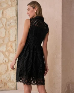 Polin et moi Robe courte brodée Uri