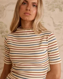 Polin et moi Robe en maille rayée Mirena