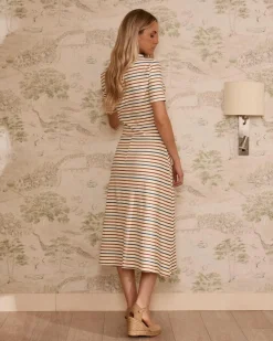 Polin et moi Robe en maille rayée Mirena