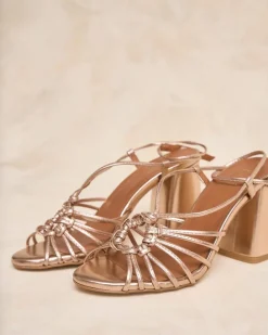 Polin et moi Sandale à nœud bleu marine