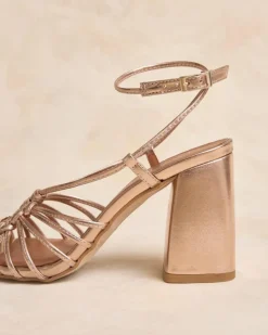 Polin et moi Sandale à nœud bleu marine