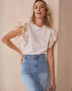 Polin et moi T-shirt à volants Luli