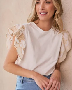 Polin et moi T-shirt à volants Luli