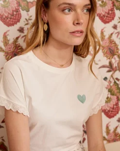 Polin et moi T-shirt coeur Talia