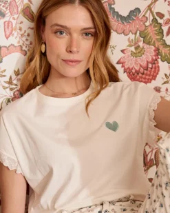Polin et moi T-shirt coeur Talia