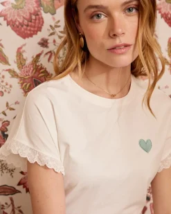 Polin et moi T-shirt coeur Talia